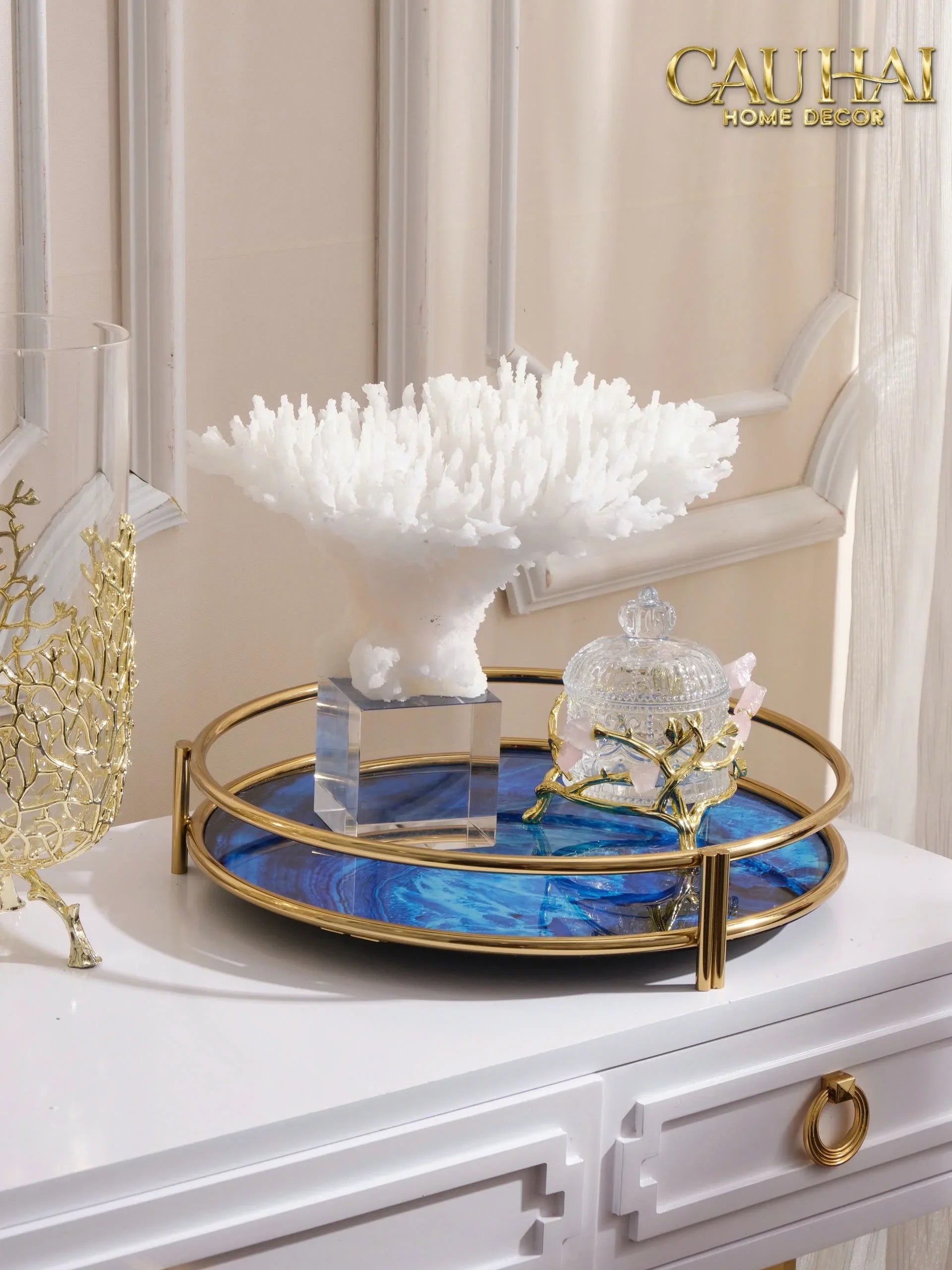 Maison Couture - Tượng San Hô Blanc De Mer Coral D'Ivoire-CẬU HAI HOME DECOR
