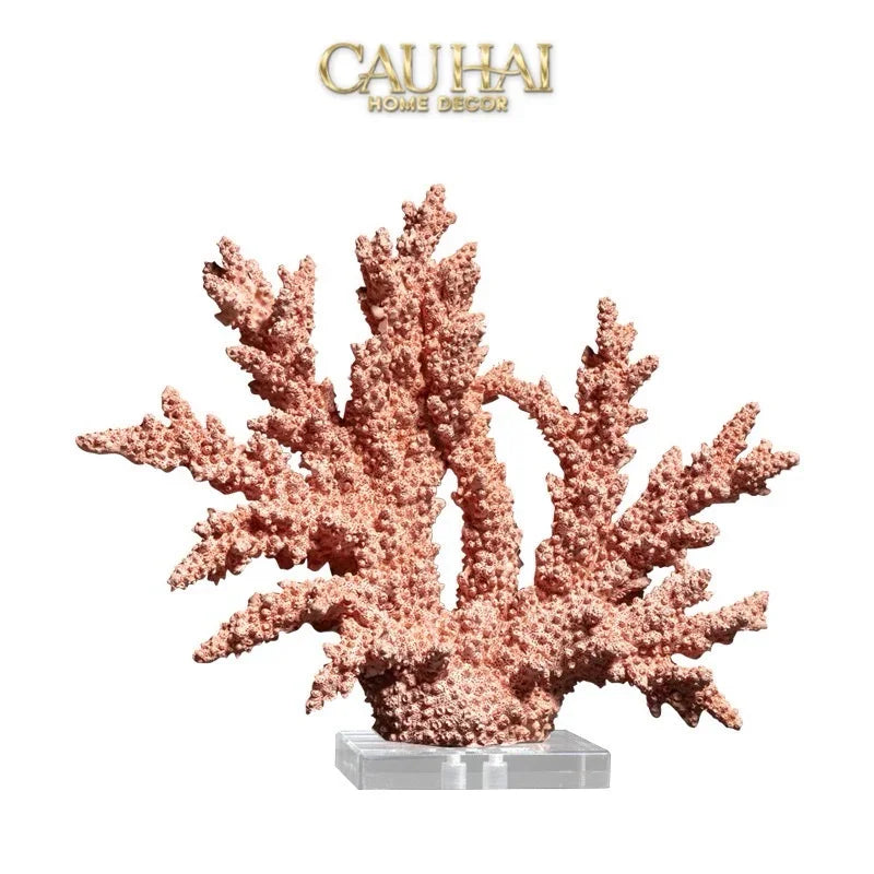 Maison Couture - Tượng San Hô Vương Miện Couronne Ashen Terra Cristalleries Coral Sculptures 34x12x30-TƯỢNG TRANG TRÍ-CẬU HAI HOME DECOR