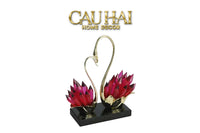 Maison Couture - Tượng Thiên Nga Vĩnh Cửu - Les Cygnes d’Amour Ruby Swan Cristalleries-TƯỢNG TRANG TRÍ-CẬU HAI HOME DECOR