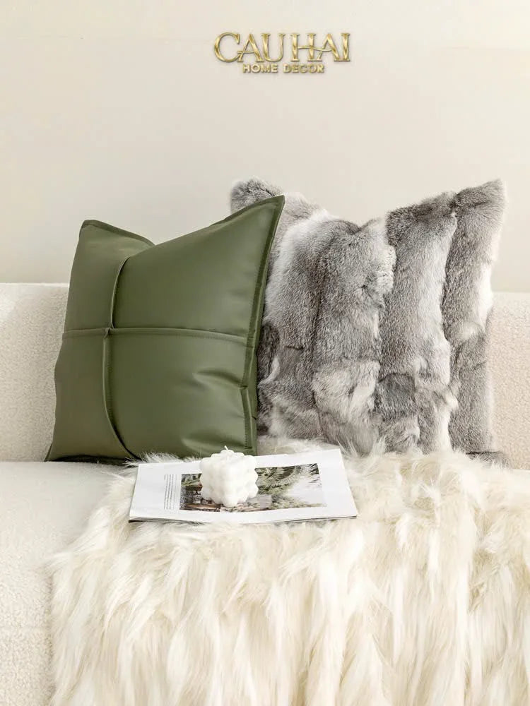 Maison Couture - Vỏ Gối Lông Le Lapin De Neige 45-VỎ GỐI-CẬU HAI HOME DECOR