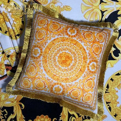 Maison Couture - Vỏ Gối Nhung Chenille Medusa V Class - Crete de Fleur - Vermilion Royale 45-VỎ GỐI-CẬU HAI HOME DECOR