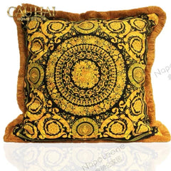 Maison Couture - Vỏ Gối Nhung Chenille Medusa V Class - Crete de Fleur - Vermilion Royale 45-VỎ GỐI-CẬU HAI HOME DECOR