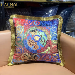 Maison Couture - Vỏ Gối Nhung Chenille V Class Medusa Amplified Multicolore 45-VỎ GỐI-CẬU HAI HOME DECOR