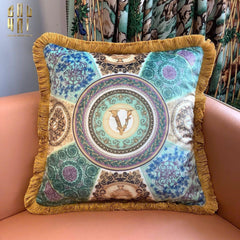 Maison Couture - Vỏ Gối Nhung Chenille V Class Medusa - Virtus Multicolore 45-CẬU HAI HOME DECOR