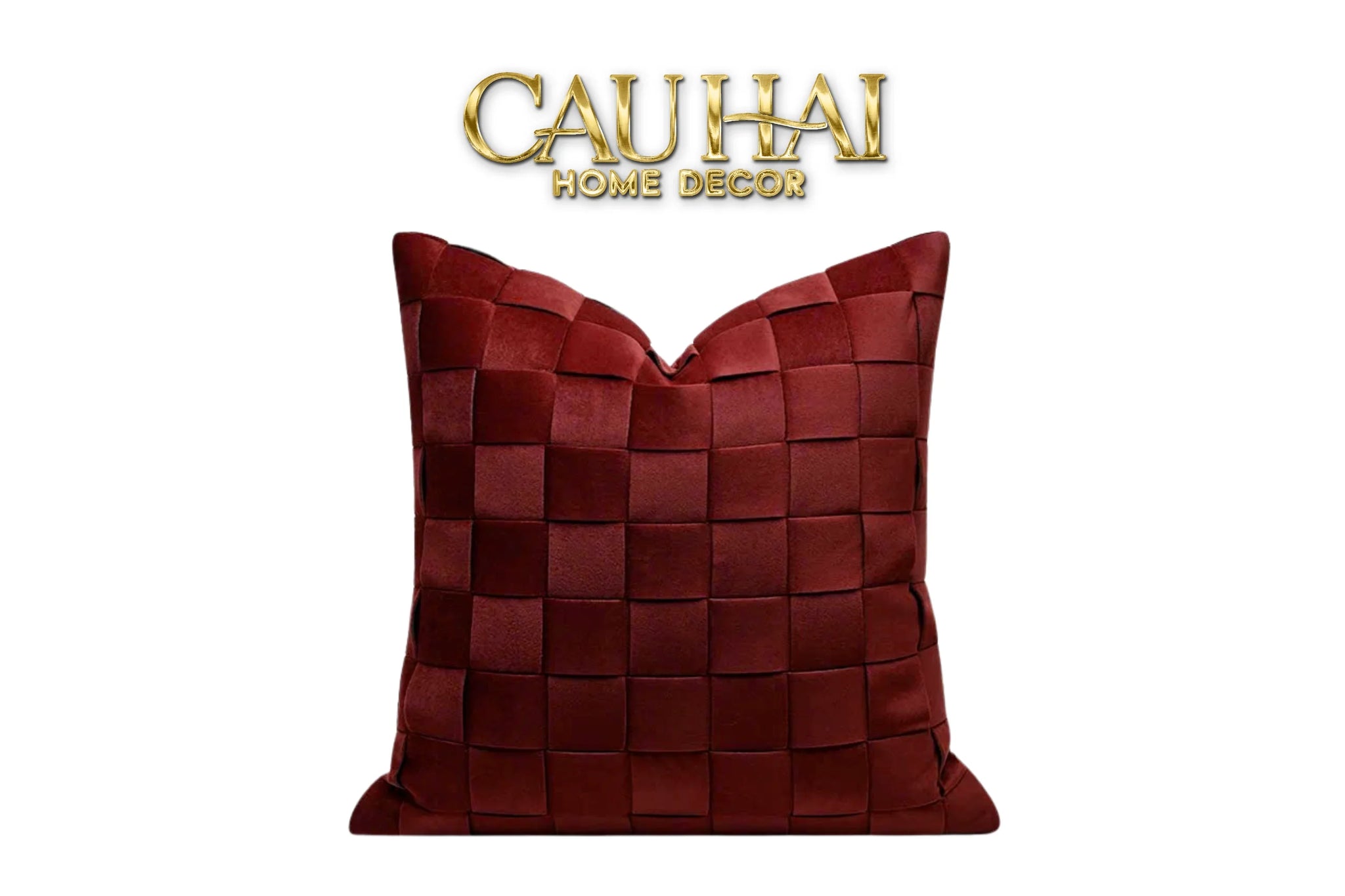 Maison Couture - Vỏ Gối Nhung Woven Mistletoe Holiday Velour 45-VỎ GỐI-CẬU HAI HOME DECOR