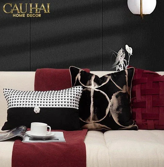 Maison Couture - Vỏ Gối Nhung Woven Mistletoe Holiday Velour 45-VỎ GỐI-CẬU HAI HOME DECOR