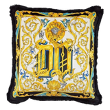 Maison Couture - Vỏ Gối V Class Baroque Acanthus Monogram Cushion 45 Medusa Gala White - Cậu Hai Home Decor