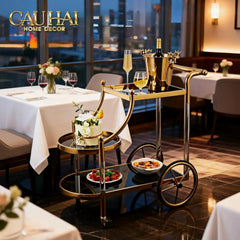 Maison Couture - Xe Đẩy Quầy Bar Grand Marquis Lusso Bar Cart Trolley 40x90x90-CẬU HAI HOME DECOR
