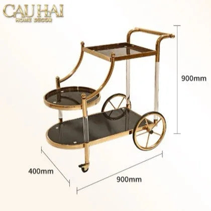 Maison Couture - Xe Đẩy Quầy Bar Grand Marquis Lusso Bar Cart Trolley 40x90x90-CẬU HAI HOME DECOR