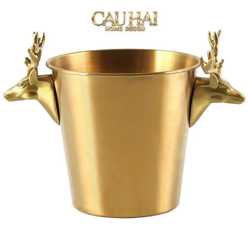 Maison Couture - Xô Đá Alexander Prime Brasson Antler Ice Bucket-XÔ ĐÁ-CẬU HAI HOME DECOR