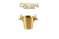 Maison Couture - Xô Đá Alexander Prime Brasson Antler Ice Bucket-XÔ ĐÁ-CẬU HAI HOME DECOR