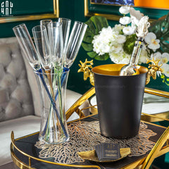 Maison Couture - Xô Đá Màu Đen Golden Elk Ice Bucket Noir Gold 5L-XÔ ĐÁ-CẬU HAI HOME DECOR