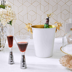 Maison Couture - Xô Đá Màu Trắng Golden Elk Ice Bucket White 5L-XÔ ĐÁ-CẬU HAI HOME DECOR