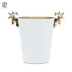 Maison Couture - Xô Đá Màu Trắng Golden Elk Ice Bucket White 5L-XÔ ĐÁ-CẬU HAI HOME DECOR