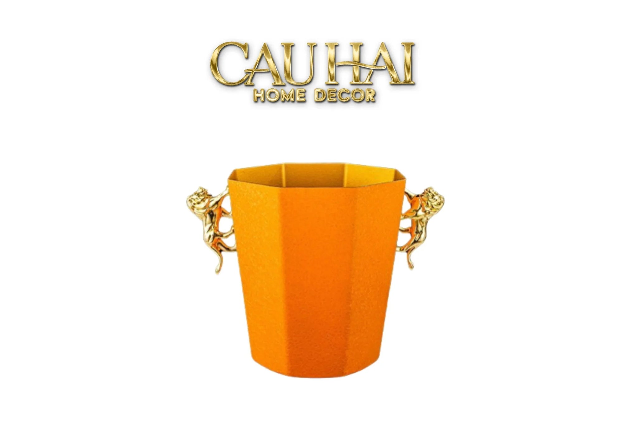 Maison Couture - Xô Đá Sư Tử Bằng Đồng - Brasson Lion Sauvage Ice Bucket 14x18.5x21 4.5L-CẬU HAI HOME DECOR