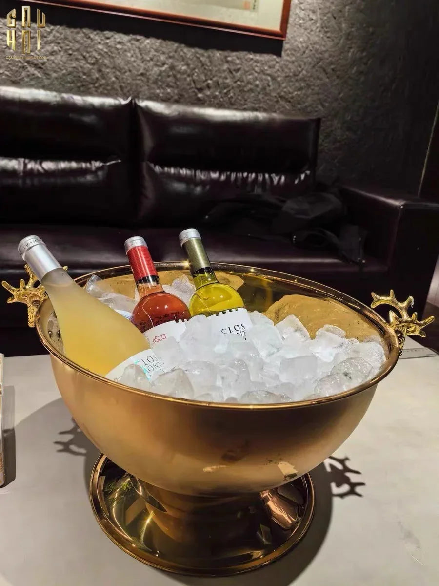 Maison Couture - Xô Đá Ướp Lạnh Grande Golden Elk Ice Bucket 10L 39x47x32-CẬU HAI HOME DECOR