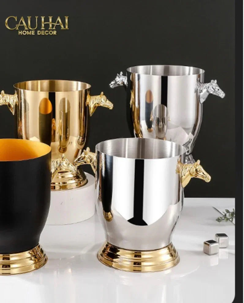 maison-couture-xo-da-uop-vang-stainless-steel-cheval-equestre-ice-bucket-metalic-gold-6l-18x24-cau-hai-home-decor-3 - CẬU HAI HOME DECOR