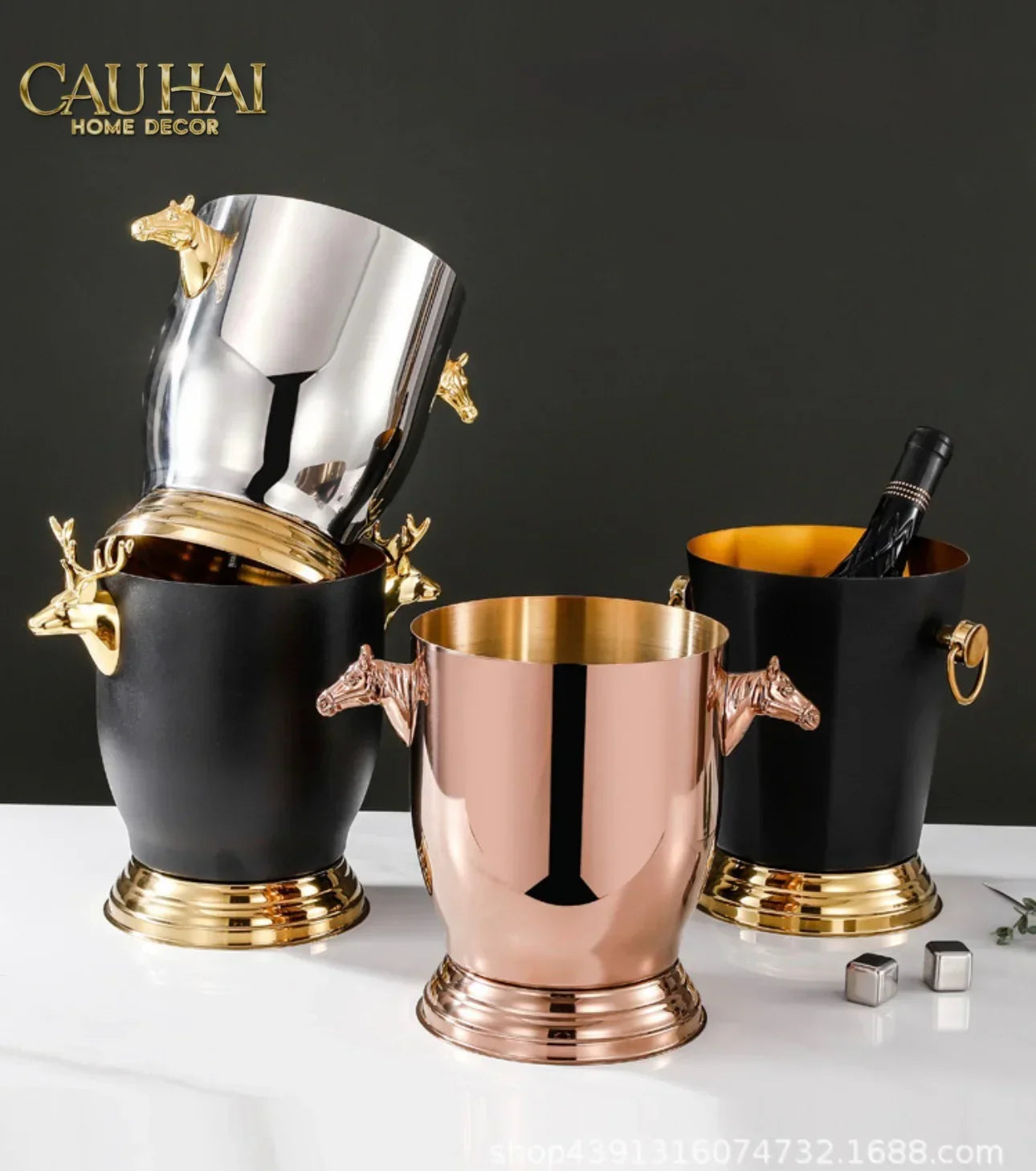 maison-couture-xo-da-uop-vang-stainless-steel-cheval-equestre-ice-bucket-metalic-gold-6l-18x24-cau-hai-home-decor-5 - CẬU HAI HOME DECOR