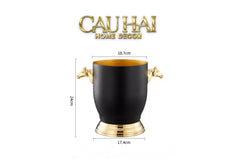 maison-couture-xo-da-uop-vang-stainless-steel-cheval-equestre-ice-bucket-metalic-gold-6l-18x24-cau-hai-home-decor-6 - CẬU HAI HOME DECOR