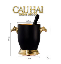 maison-couture-xo-da-uop-vang-stainless-steel-cheval-equestre-ice-bucket-metalic-gold-6l-18x24-cau-hai-home-decor-8 - CẬU HAI HOME DECOR