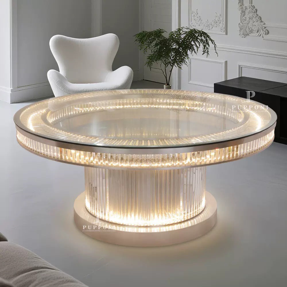 Maison Cristalleries Couture - Đĩa Pha Lê 2 Tầng Lumière Couronne Étagère 2 Niveaux 34x37-SET CHÉN DĨA-CẬU HAI HOME DECOR