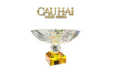 Maison Cristalleries Couture - Đĩa Trái Cây Pha Lê Amber Fruit Plates Centerpieces 9x28x15-Đĩa Trái Cây-CẬU HAI HOME DECOR