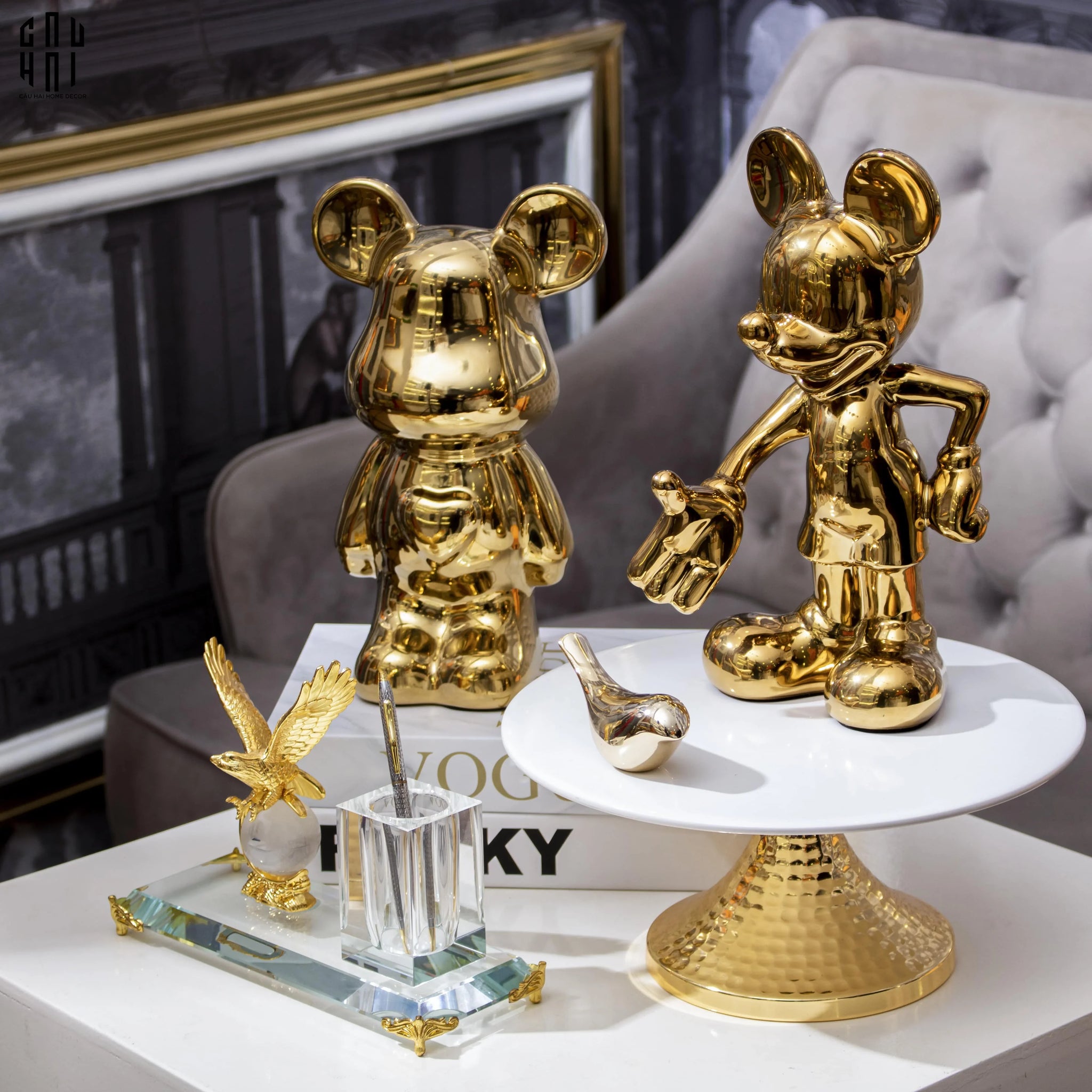 Maison De Luxe - Đế Bút Eagle Ss25-PHỤ KIỆN BÀN LÀM VIỆC-CẬU HAI HOME DECOR