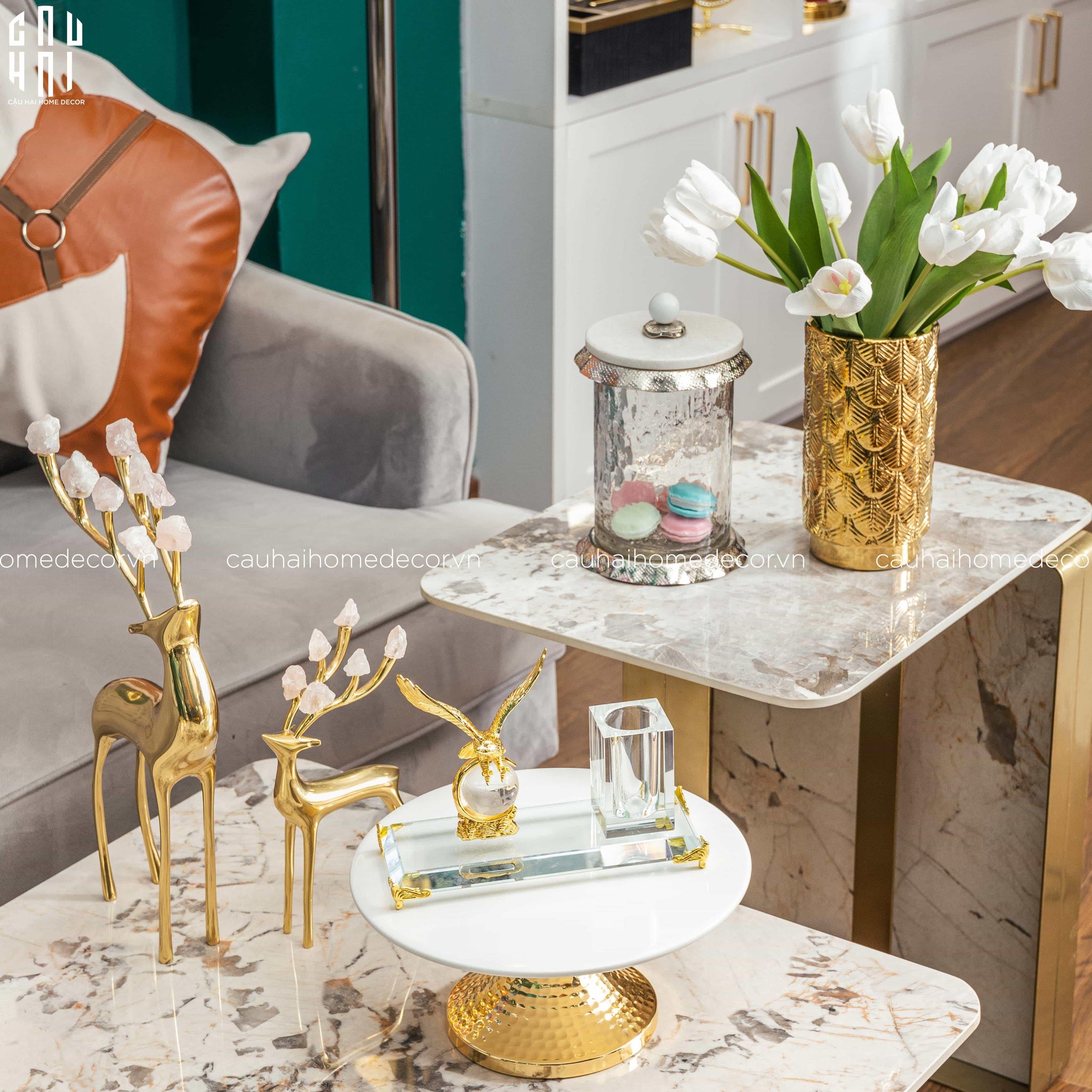 Maison De Luxe - Đế Bút Eagle Ss25-PHỤ KIỆN BÀN LÀM VIỆC-CẬU HAI HOME DECOR
