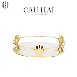 MAISON DE LUXE - KHAY TRÒN MẶT GƯƠNG PEARL REFLECTION 20 SS25-CẬU HAI HOME DECOR