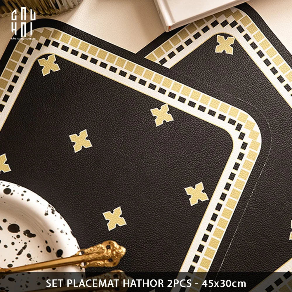 MAISON DE LUXE - SET 2 PLACEMAT HATHOR SS25