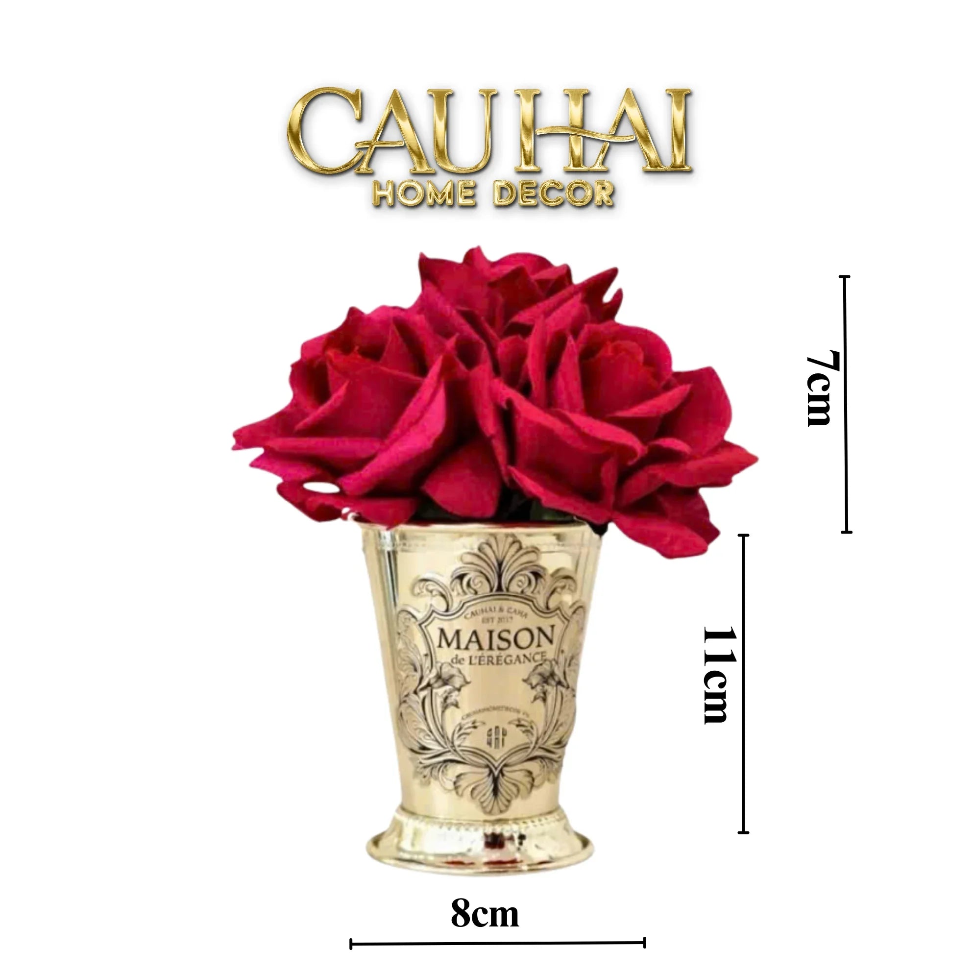 Maison Du Rose - Lọ Hoa Hồng Chalice Élégance Home Fragrance H15-CẬU HAI HOME DECOR