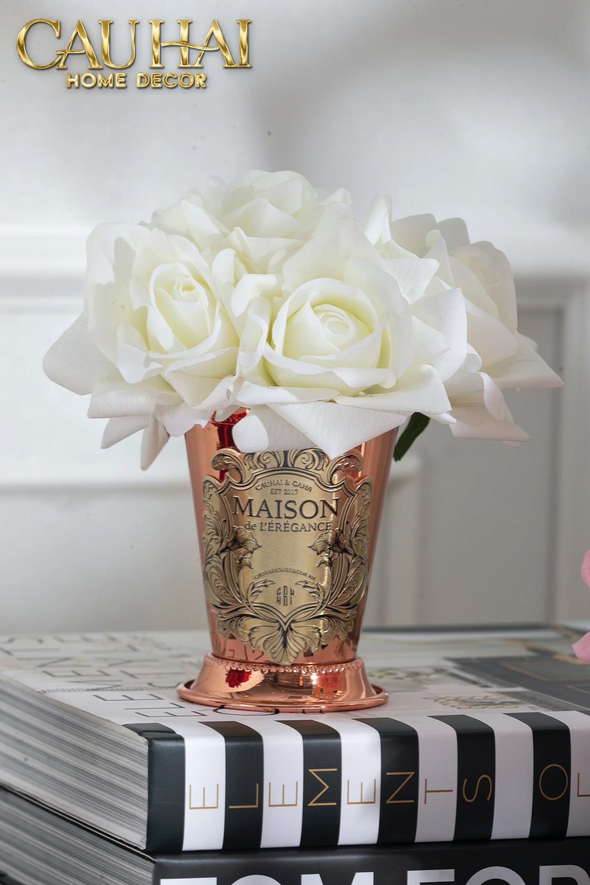 Maison Du Rose - Lọ Hoa Hồng Chalice Élégance Home Fragrance H15-BÌNH HOA-CẬU HAI HOME DECOR