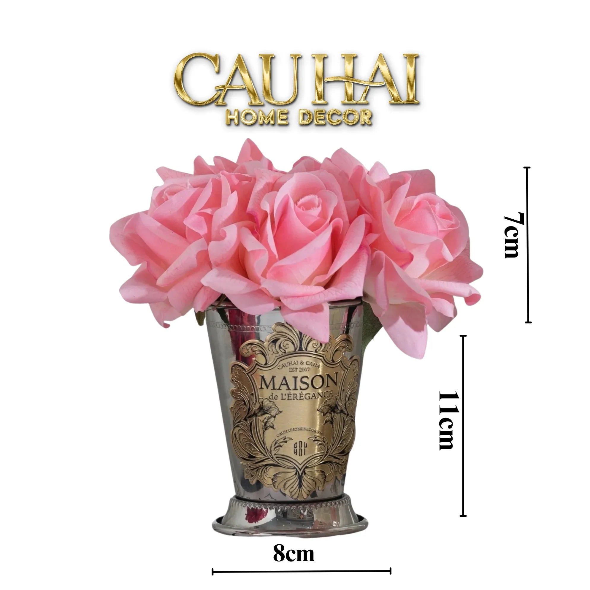 Maison Du Rose - Lọ Hoa Hồng Chalice Élégance Home Fragrance H15-CẬU HAI HOME DECOR