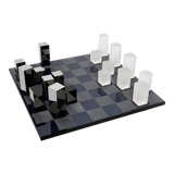 Maison Couture - Tượng Bộ Bàn Cờ Pha Lê Majestic Cristalleries Chess 37x37x9