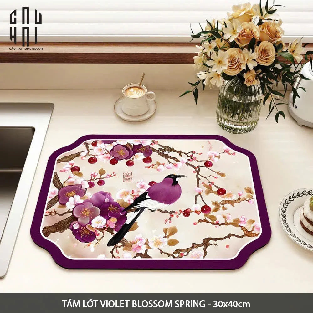MIẾNG LÓT VIOLET BLOSSOM SPRING - PLACEMAT 30X40CM