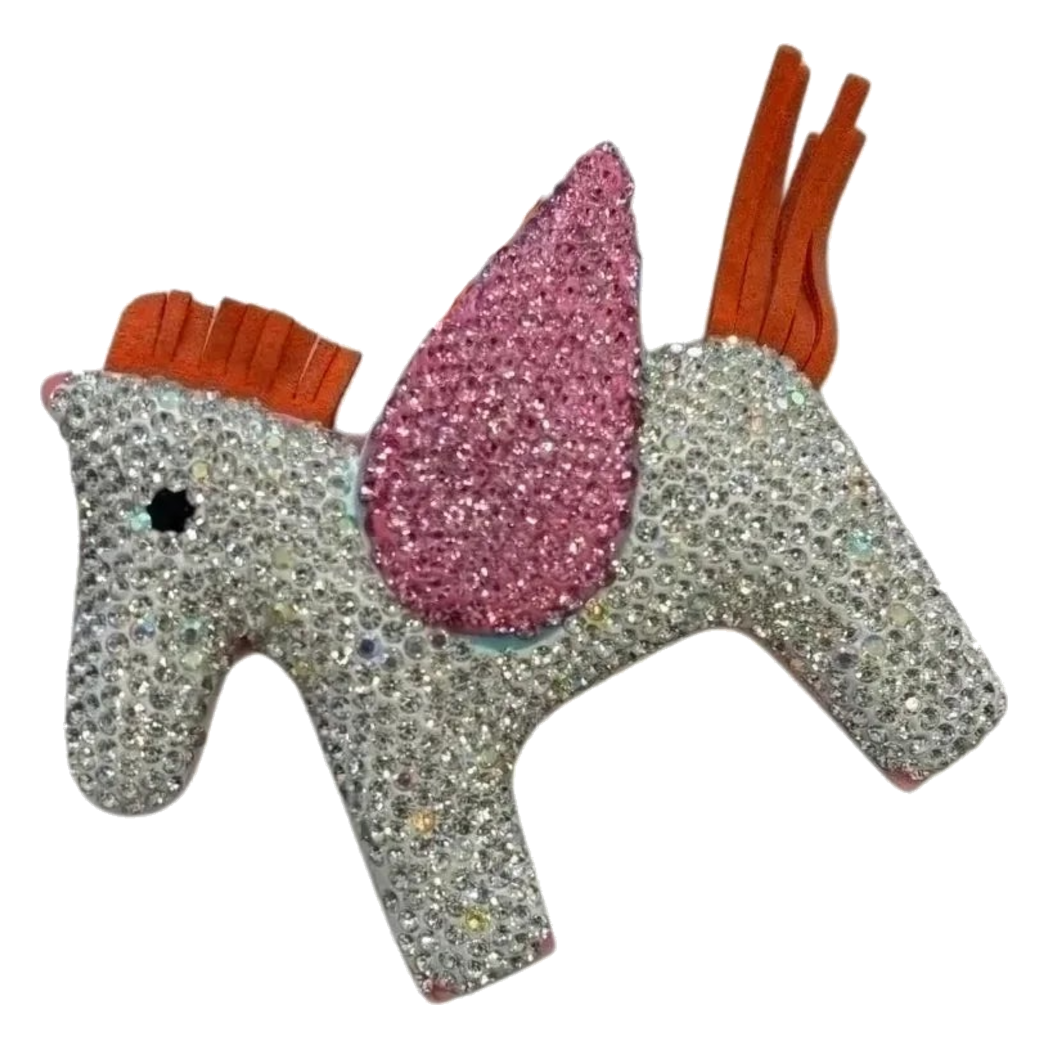 Móc Khoá Charm Đeo Túi Helios Chariot Đính Đá Rose - Cậu Hai Home Decor