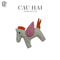 Móc Khoá - Charm Đeo Túi Helios Chariot - Đính Đá Rose-CẬU HAI HOME DECOR