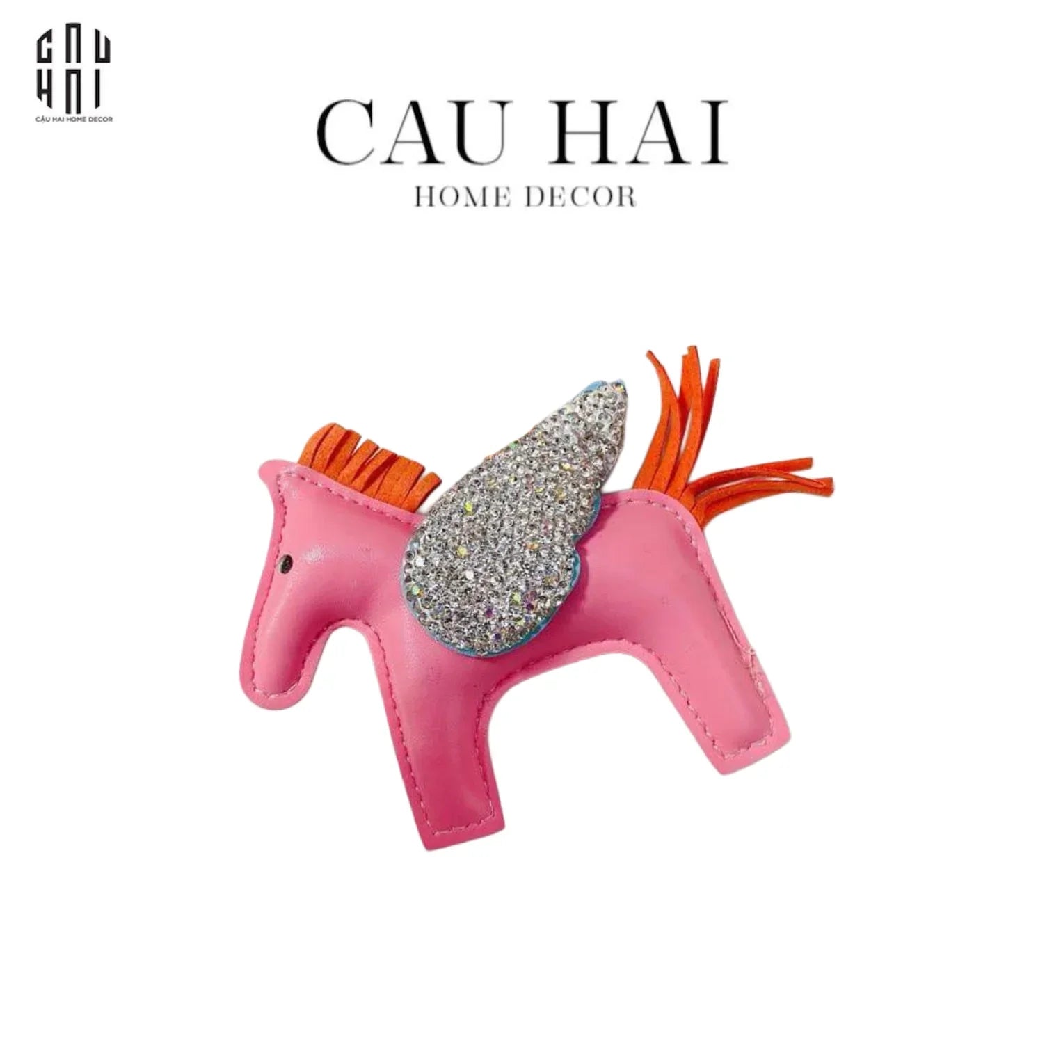 MÓC KHOÁ - CHARM ĐEO TÚI HELIOS CHARIOT - PINK GIRLS-CẬU HAI HOME DECOR