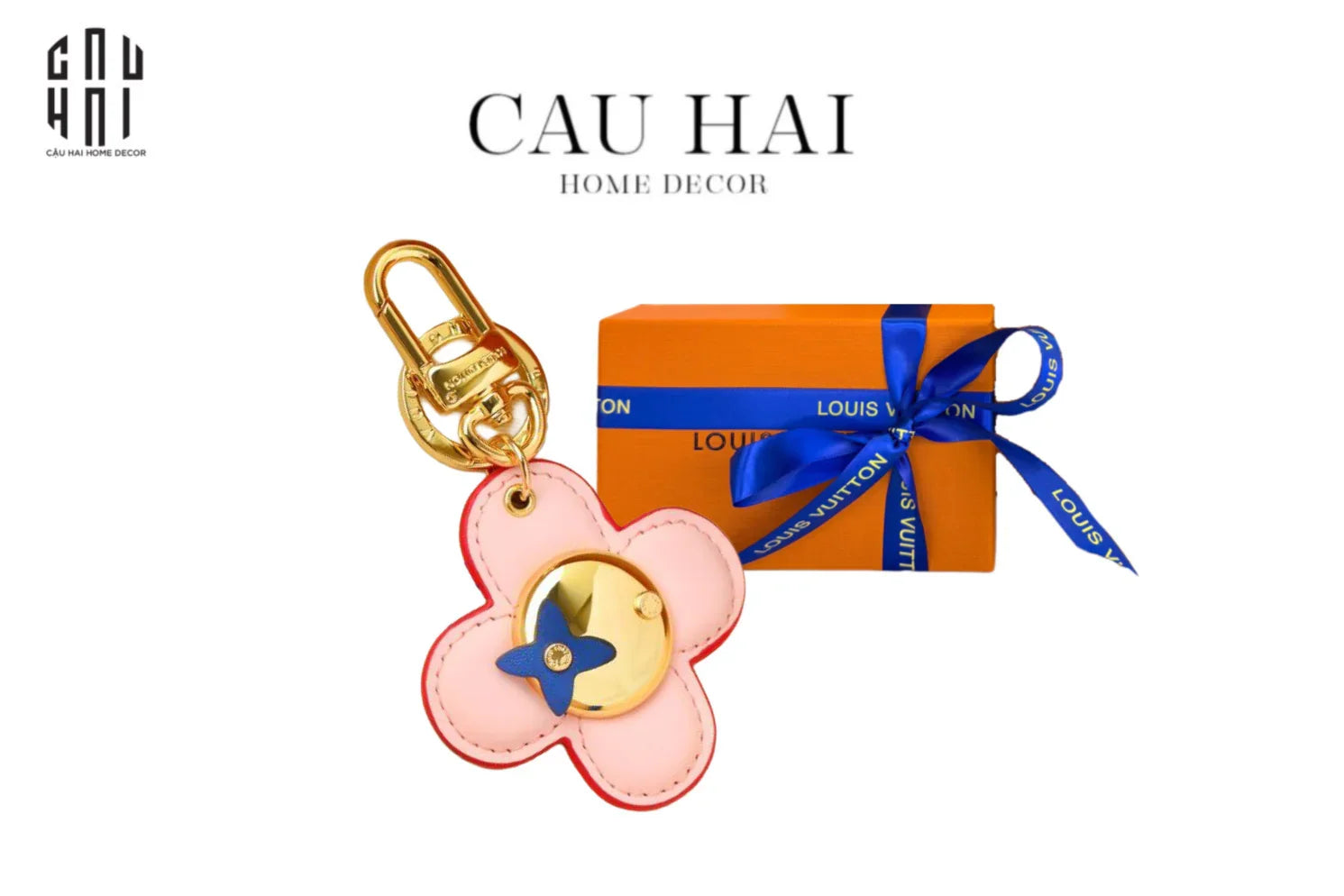 Móc Khoá - Charm Túi Vivienne - Goldpink Edition-CẬU HAI HOME DECOR