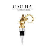 nut-day-vang-golden-antelope-wine-stopper-ss30-cau-hai-home-decor - CẬU HAI HOME DECOR
