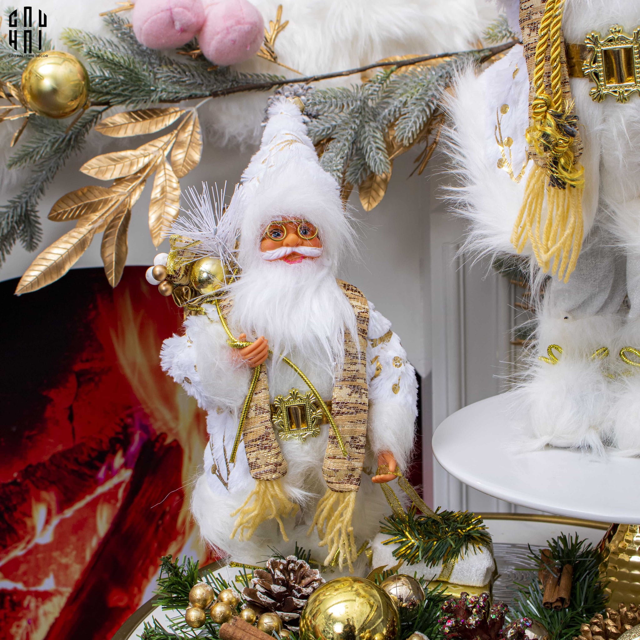 ÔNG GIÀ NOEL - WHITE SANTA CLAUS SIZE S-CẬU HAI HOME DECOR
