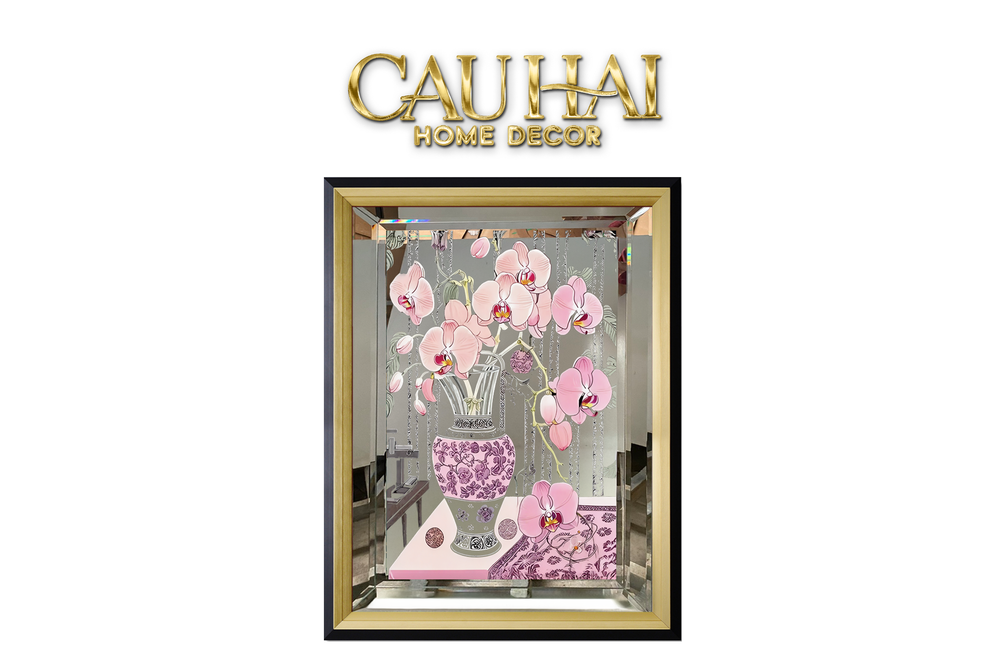 ranh Gương Uv Gen5 Flora De Fortune Fleur Romance 108x108-CẬU HAI HOME DECOR