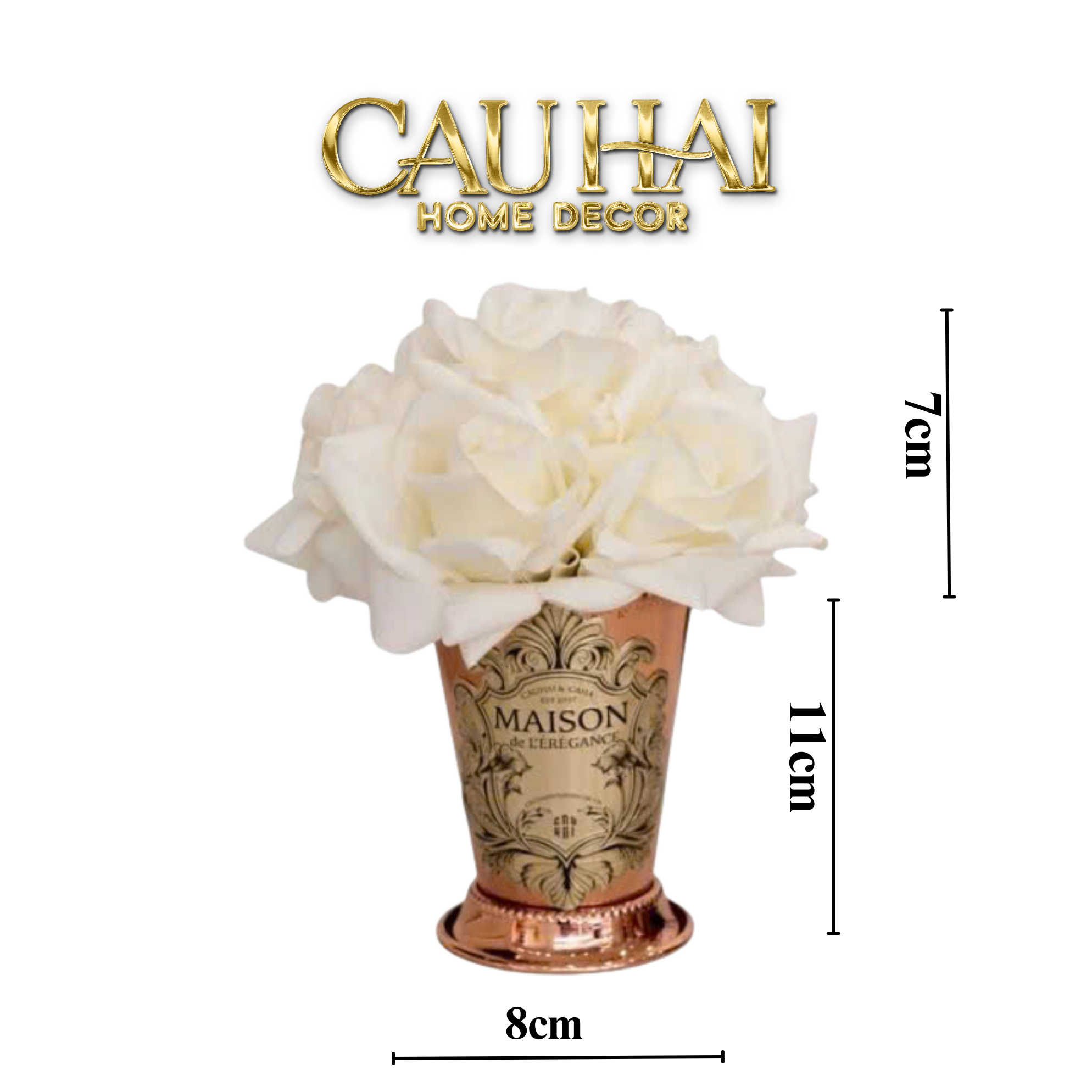 L’ESSENCE DU ROSE - LỌ HOA HỒNG CHALICE - CẬU HAI HOME DECOR