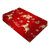 Thảm Cửa Nhung Bỉ 80x100 -  Chu Mã  Tứ Hỷ - Crimson Rouge Chevaux Royaux