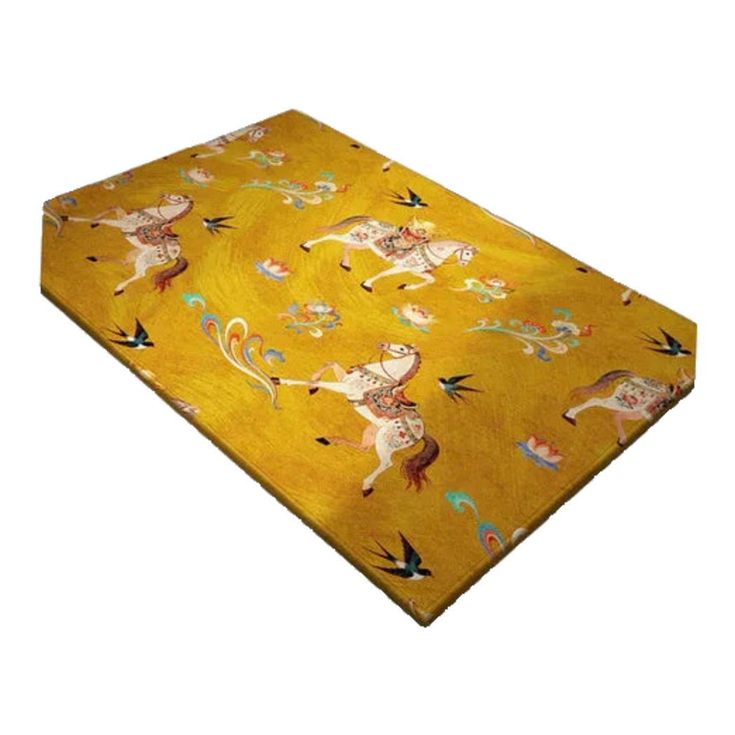 Thảm Cửa Nhung Bỉ 80x100 -  Kim Mã Tam Bảo - Triptyque Fortune Chevaux