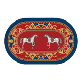 Thảm Cửa Micro-Nappa 50x80 Đôi Ngựa Hoàng Gia Chevaux Royaux Noblesse – Da Thấm Hút