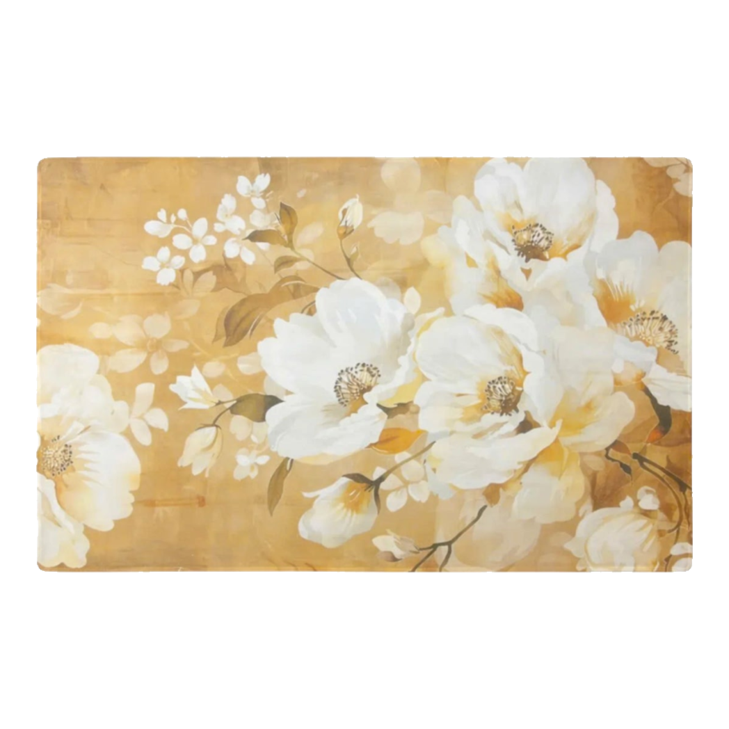 Thảm Cửa Nhung Bỉ 80x120 - Pivoine D’Ivoire Petal Serenity