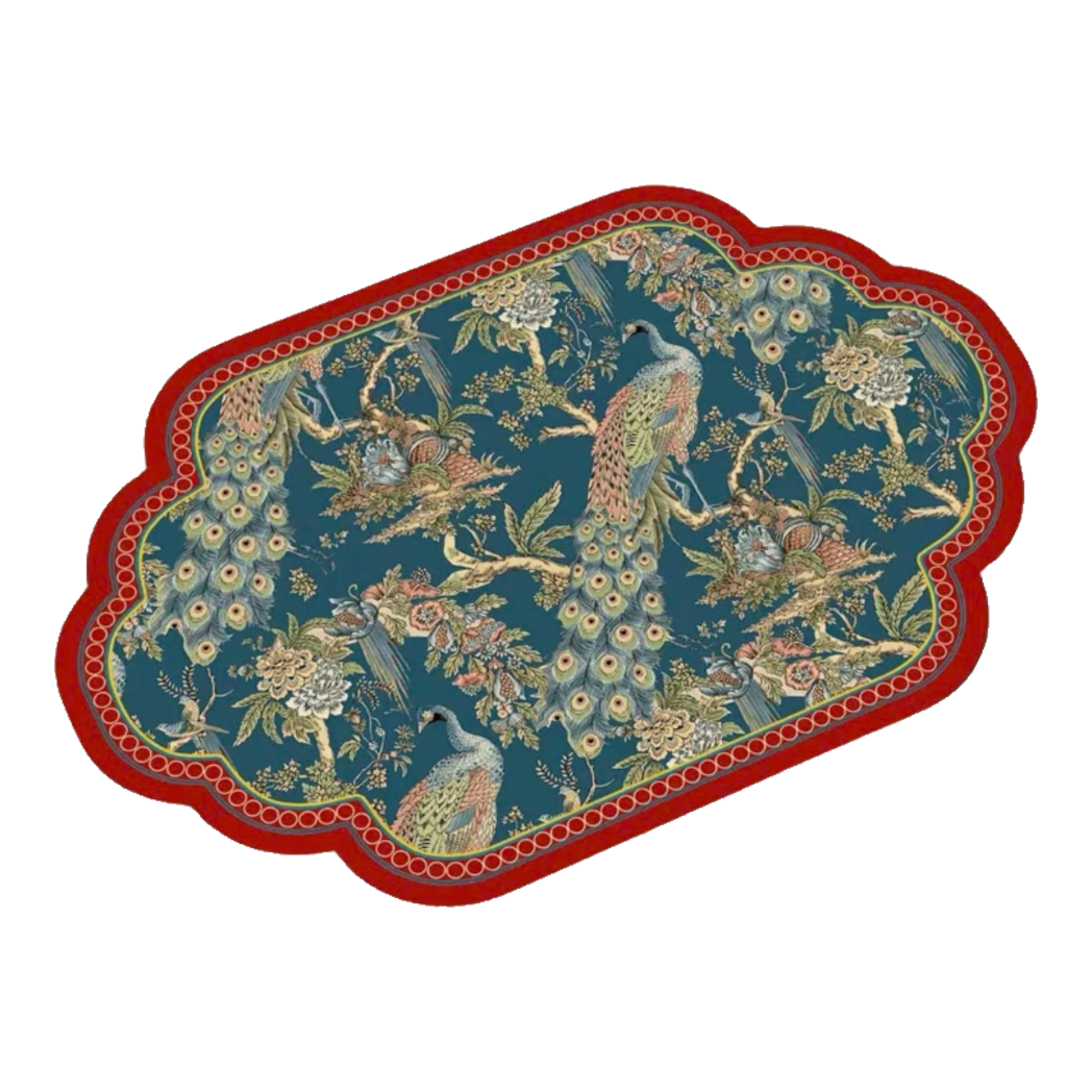 Thảm Cửa Microfiber 50x75 - Paon Plumage Prosperity