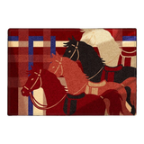 Thảm Cửa Sợi Dệt 60x90 Ngựa Kỵ Binh Hoàng Gia - Les Trois Chevaux D’Empire