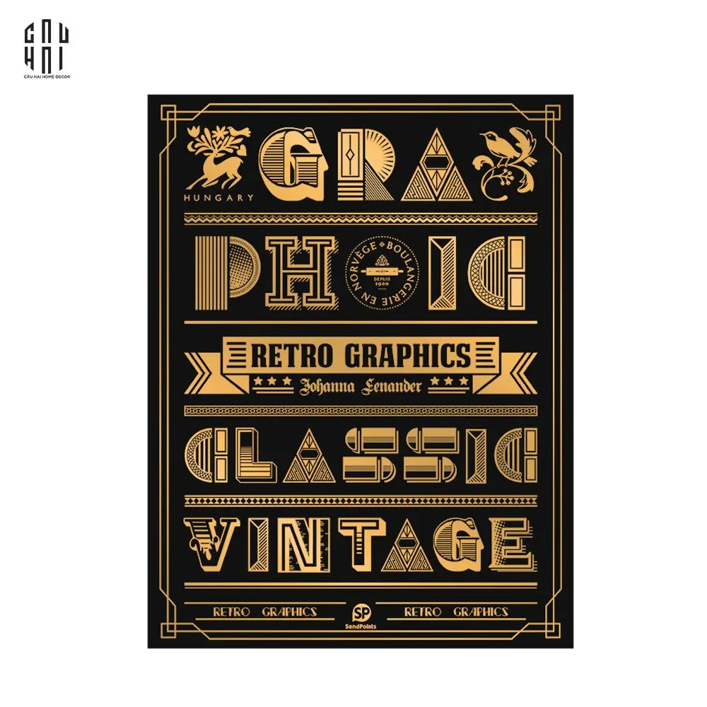 SÁCH RETRO GRAPHICS-CẬU HAI HOME DECOR